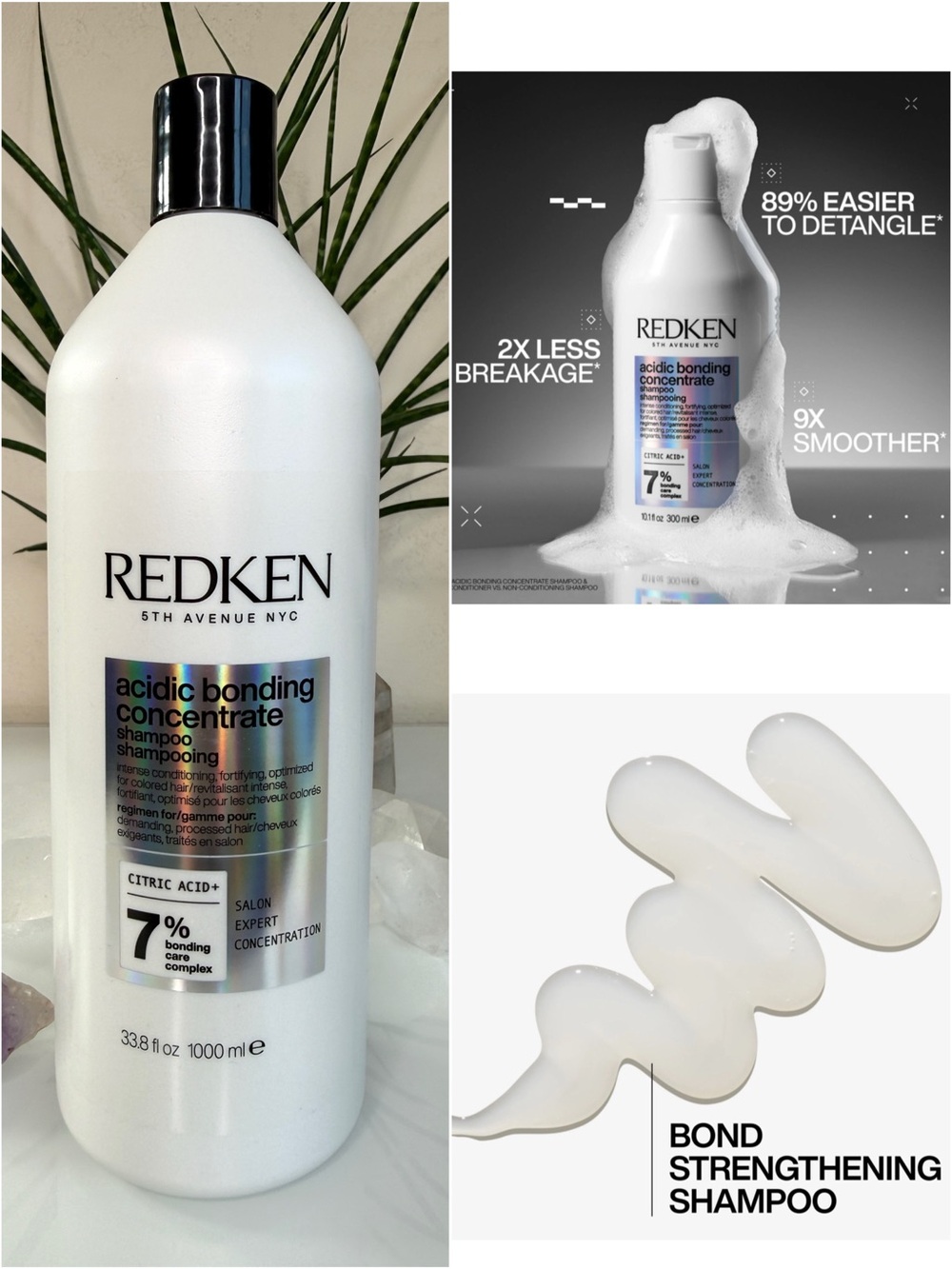 Redken Acidic Bonding Concentrate Shampoo Liter 33.8 fl oz / 1000ml